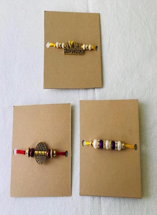 The brown box Rakhi Making Material or Rakhi Making kit DIY Kit Craft Kit Art and Craft Kit - Image 4
